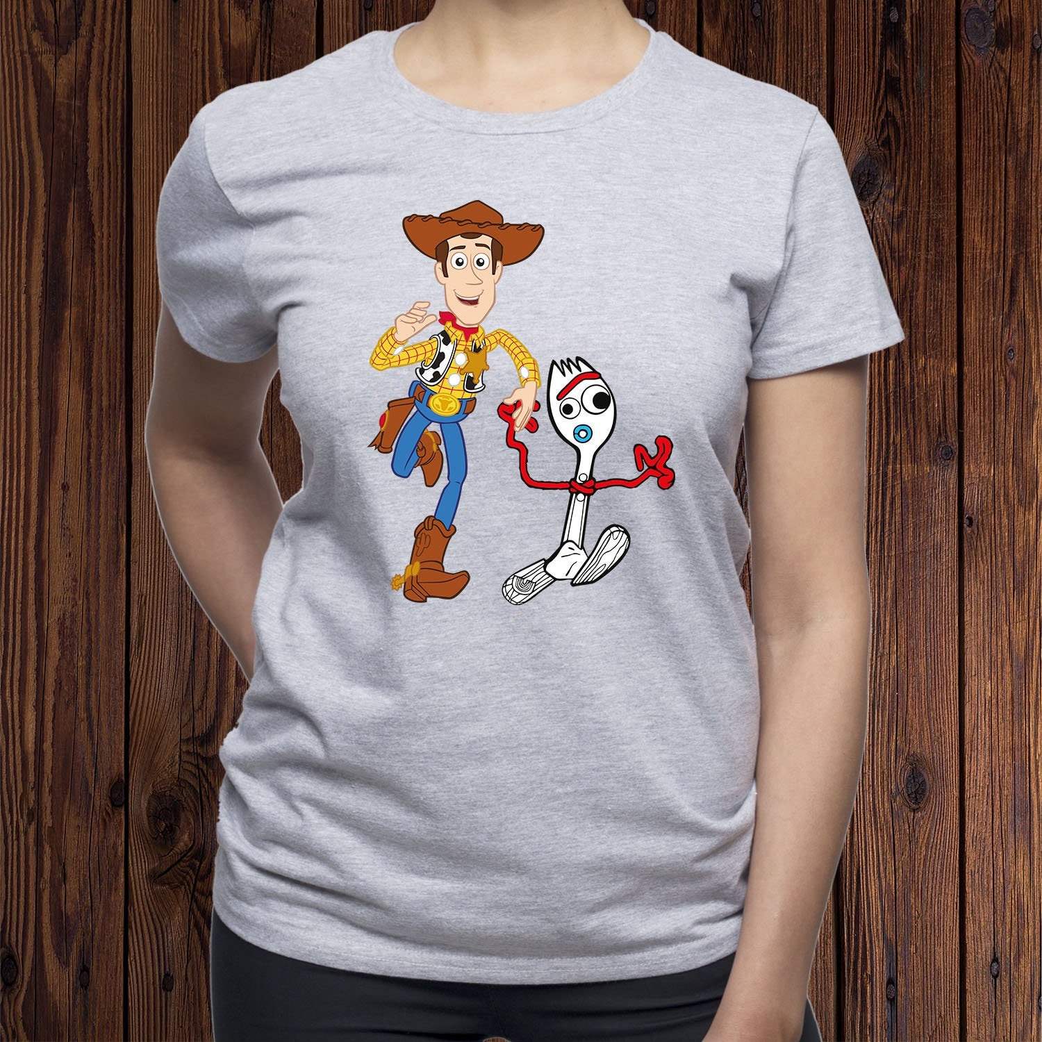 Woody and Forky Sweatshirt/ Woody Hoodie/ Forky Jumper/ Toy Story Pullover/  Toy Story Friends Sweater/ Cowbay Hoody/ Spork Jumper/ T80 