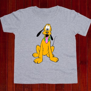 Disney Pluto Jugend T-Shirt, Happy Pluto Kids T-Shirt, Pluto der Hund Kleinkind Tshirt, Disney Charakter Shirt, Pluto Jungen T-Shirt (T179)