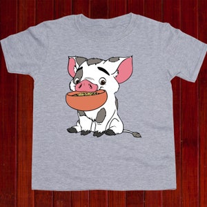 Linda camiseta Pua Kids, camiseta Pua the Pig Youth, camiseta Cartoon Pig, camiseta Pua Boys, camiseta Pua Girls, camiseta Moana Pig, camiseta Disney Pig (T195)