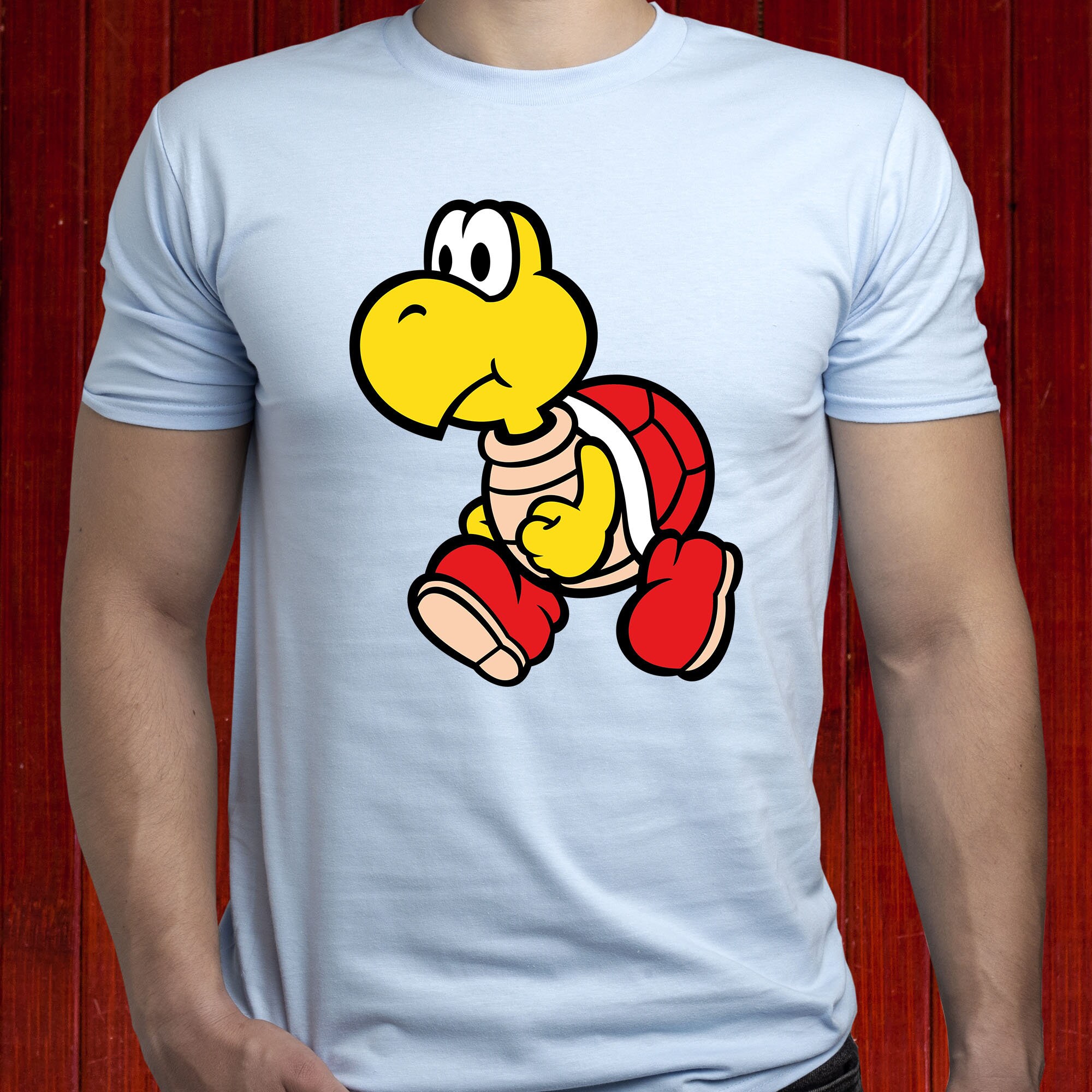 Koopa Troopa T-shirt/ Red Shell T Shirt/ Mario Mario - Etsy