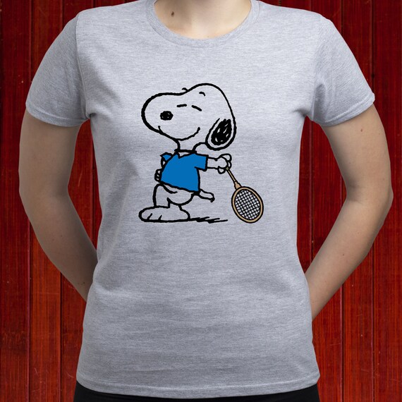 Maglietta Snoopy Tennis Player/ T-shirt tennis/ T-shirt Snoopy | Etsy Italia