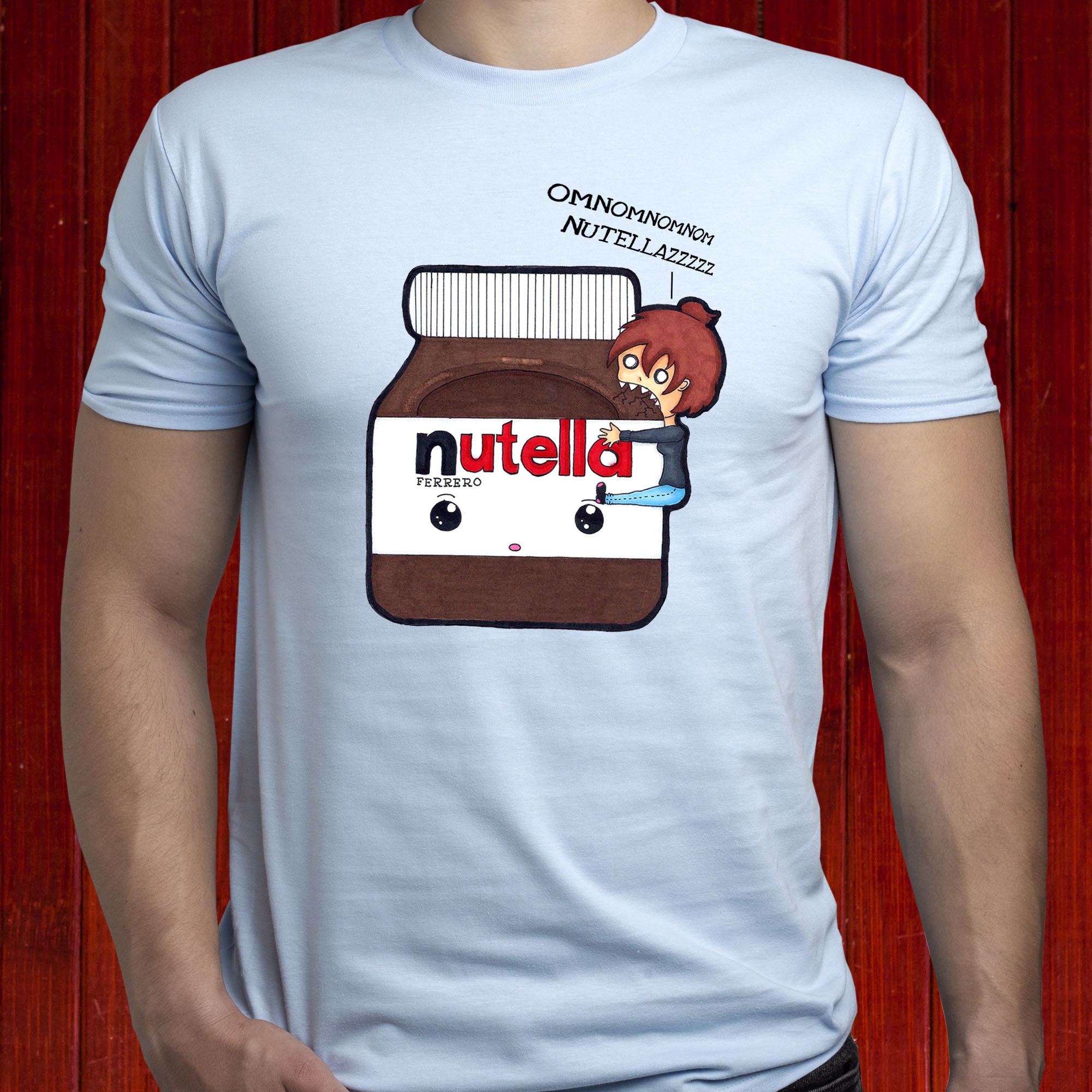 Omnomnom T-shirt/ Nutella T Shirt/ Funny Etsy