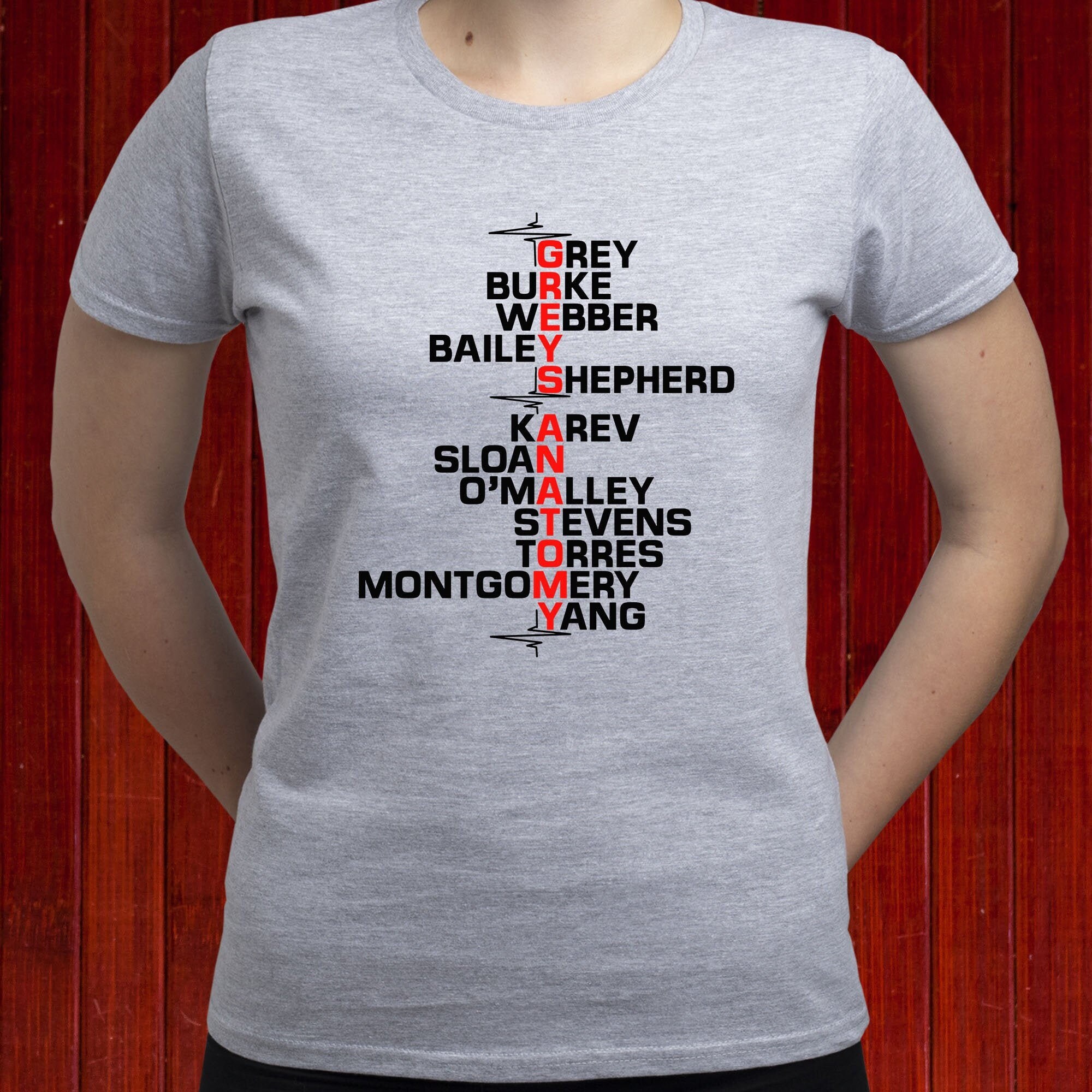 Grey s Anatomy Characters T shirt Grey s Anatomy Cast T Shirt