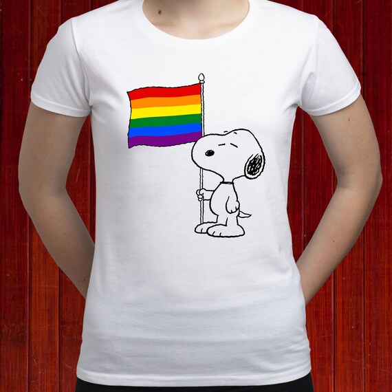 snoopy rainbow t shirt