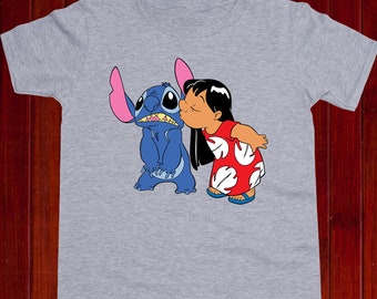 Camicia Lilo Kiss Stitch/ Tshirt per bambini Lilo e Stitch/ T