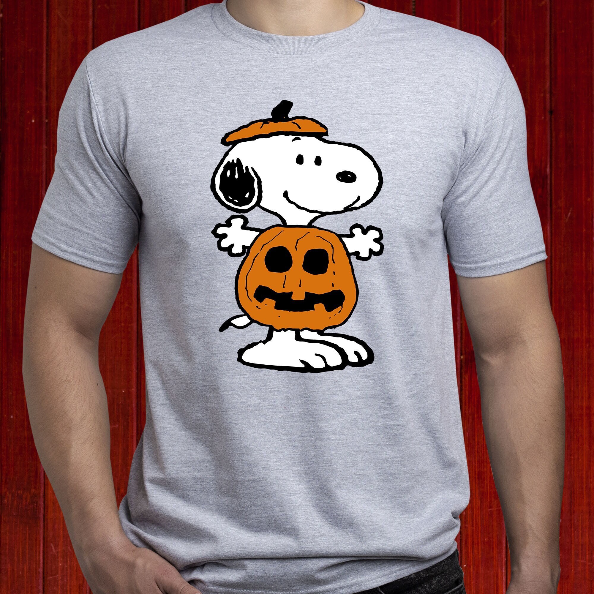 Snoopy Pumpkin T-shirt Snoopy Halloween 