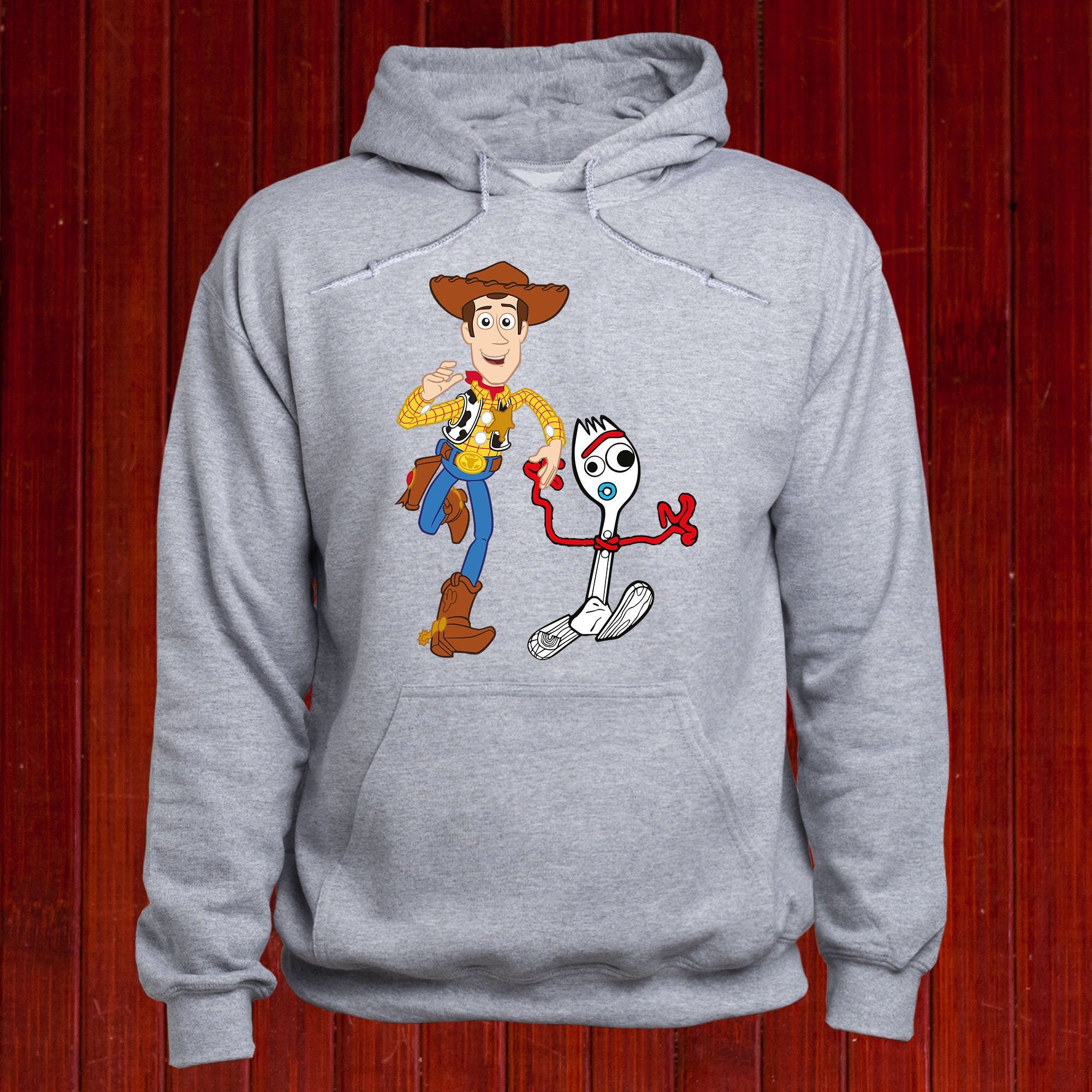 Woody und Forky Sweatshirt / Woody Hoodie / Forky Pullover / Toy Story  Pullover / Spielzeug Geschichte Freunde Pullover / Cowbay Hoody / Spork  Pullover / T80 - .de