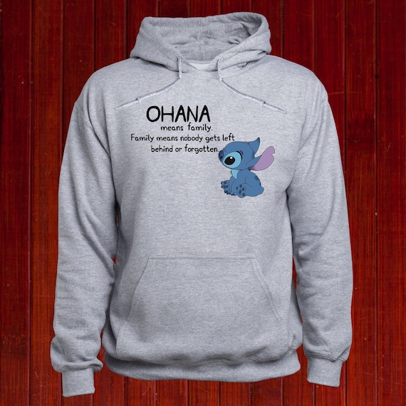 Stitch Ohana Means Familie Zitat Aquarell Kunst Druck Lilo Druck