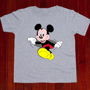 T-shirt Mickey Mouse Children, t-shirt Disney Mickey Kids, t-shirt Mickey Mouse pour tout-petits, t-shirt Disney Mouse Kids, t-shirt d’anniversaire Disney (T177)