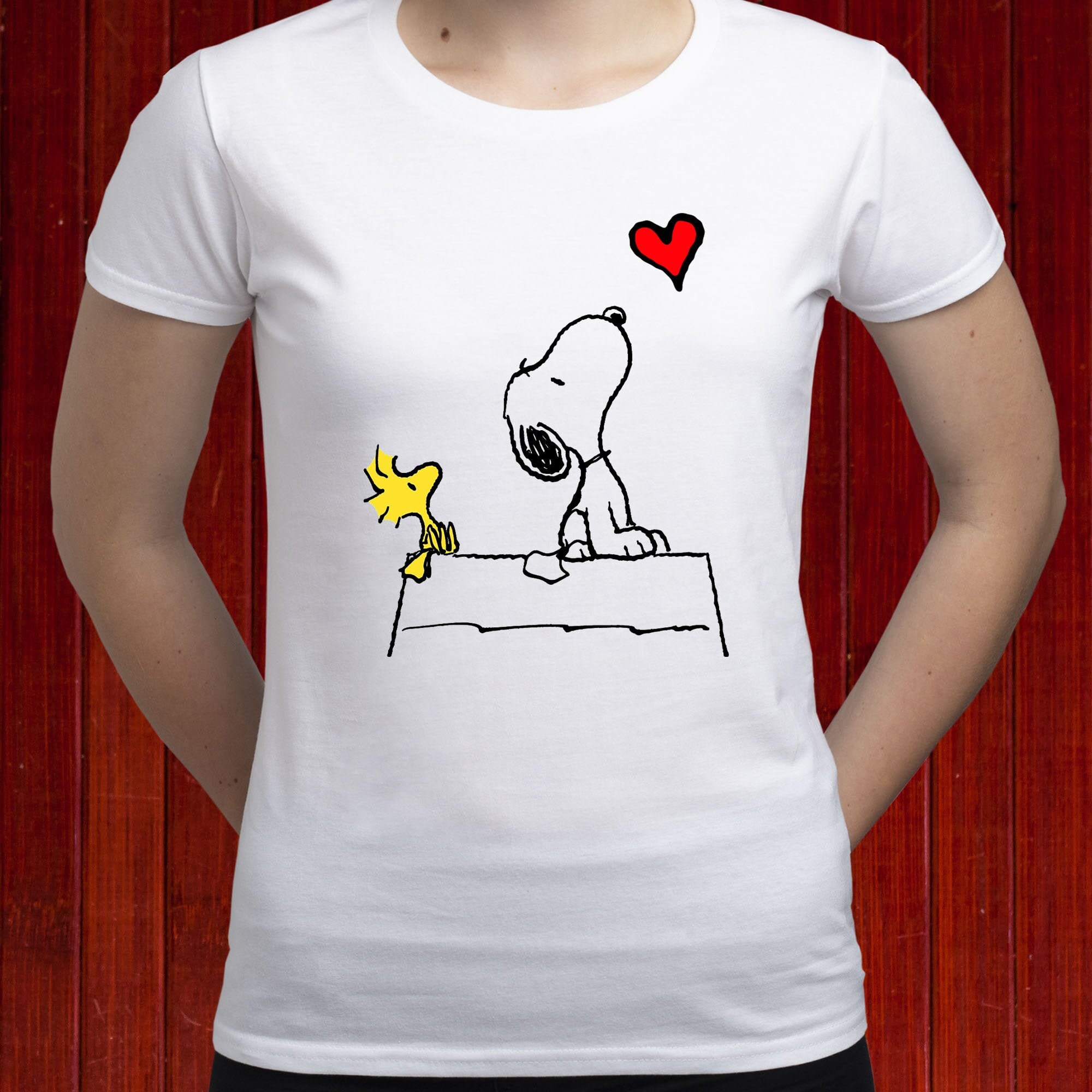 Snoopy T-shirt/ Woodstock T Shirt/ Peanuts Tshirt/ Stargazing Shirt/ Cute  Peanuts Tee/ Love T-shirt/ Couple Tshirt/ Women\'s T-shirt/ T44 - Etsy