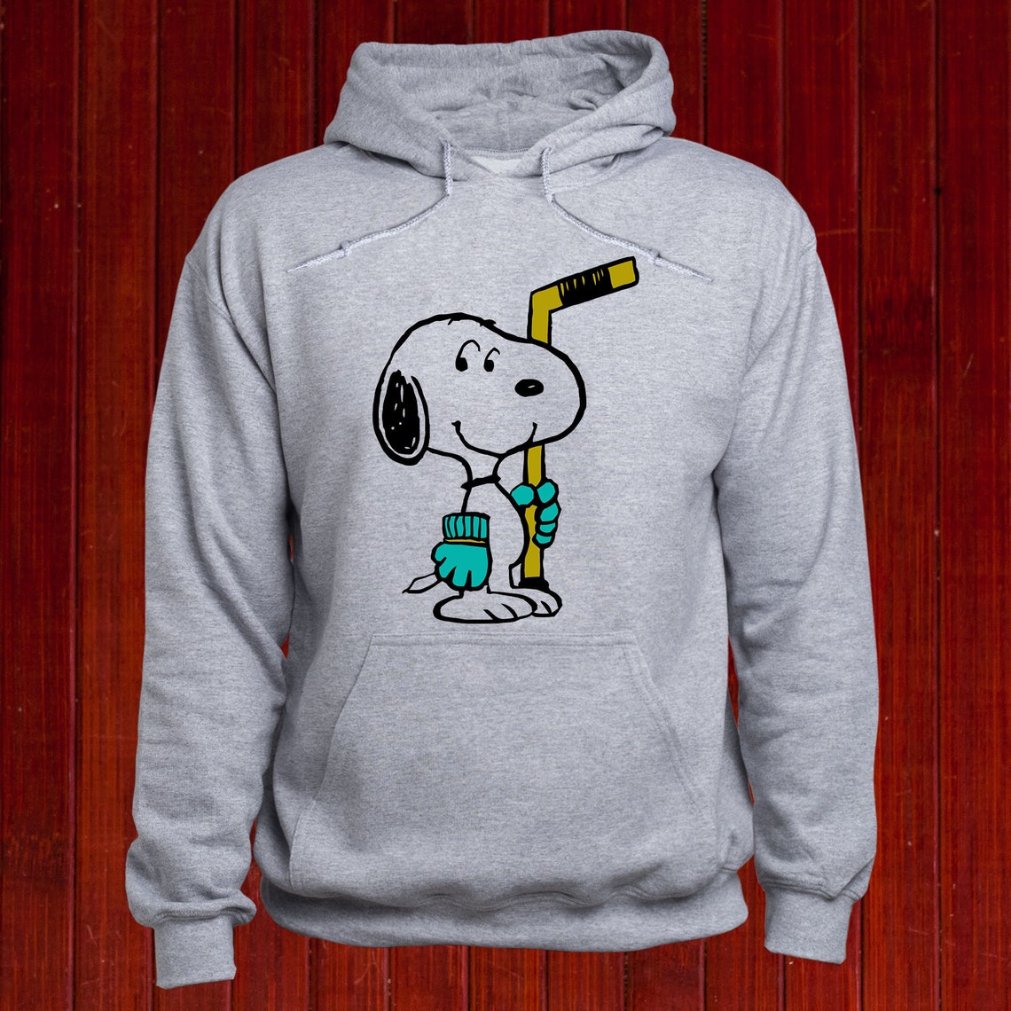 Snoopy Ice Hockey sweatshirt/ Hockey Player hoodie/ Snoopy Etsy