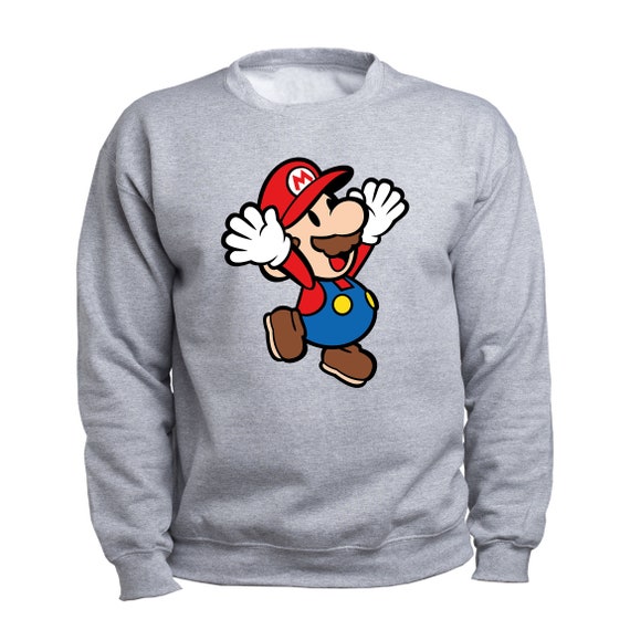 Mario Youth Hoodie Baby Mario Sweatshirt for Kid Super Mario Pullover for Boy for Girl Super Smash Bros Video Game Nintendo T55