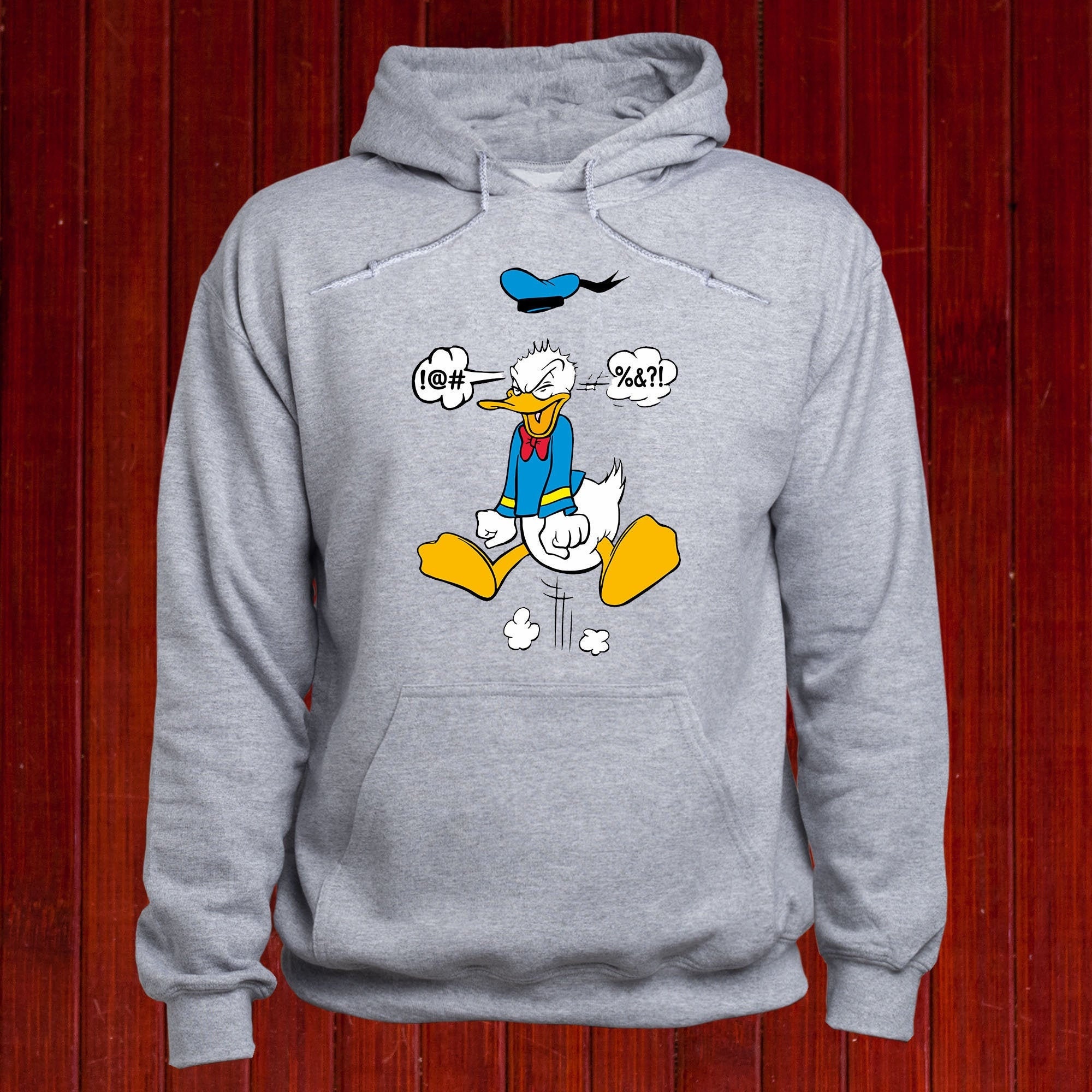 Disney Donald Duck Angry Hoodie, Furious Donald Duck Jumper
