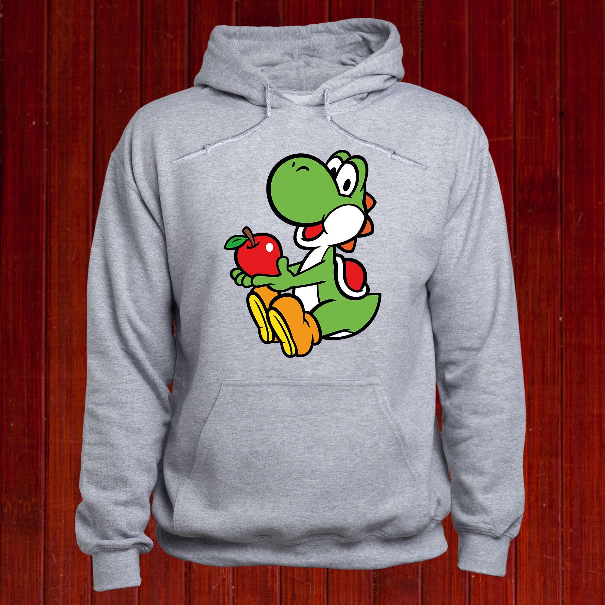 Discover Yoshi sweatshirt/ Super Mario jumper/ Mario pullover/ Super Smash Bros hoodie/ Gaming sweater/ Retro game hoody/ Video game hoodie/ (T58)