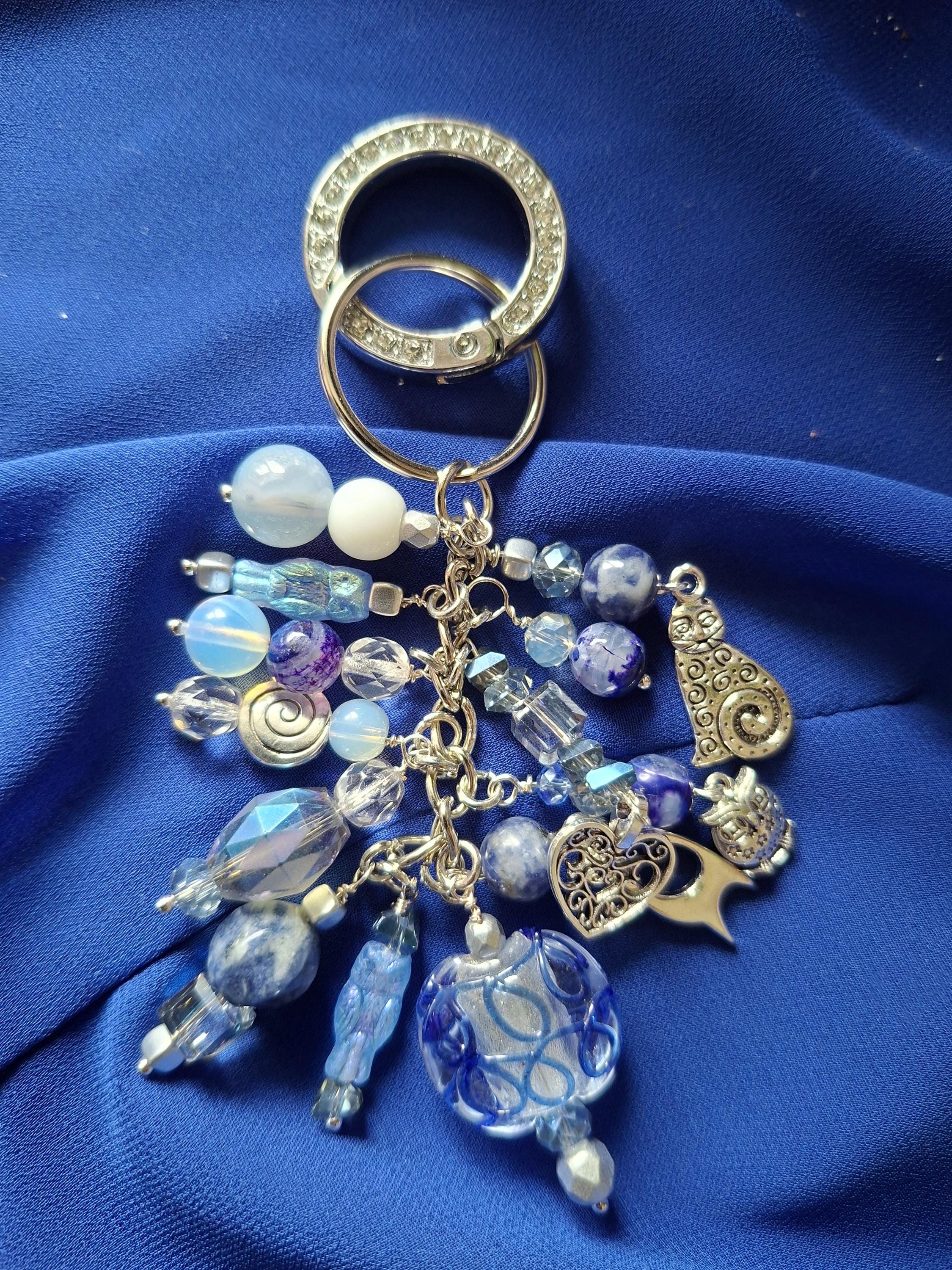 The Owl & The Pussy Cat Bag Charm, Purse Charm, Dangle