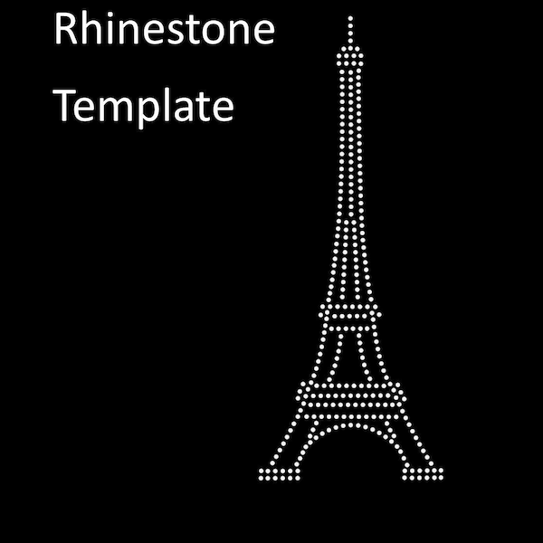 Eifel Tower Rhinestone Template