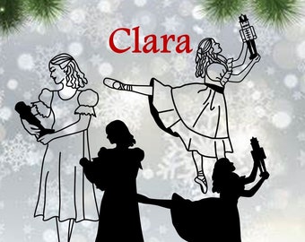 Clara, Nutcracker Ballet, Dream, Party set, SVG and clipart