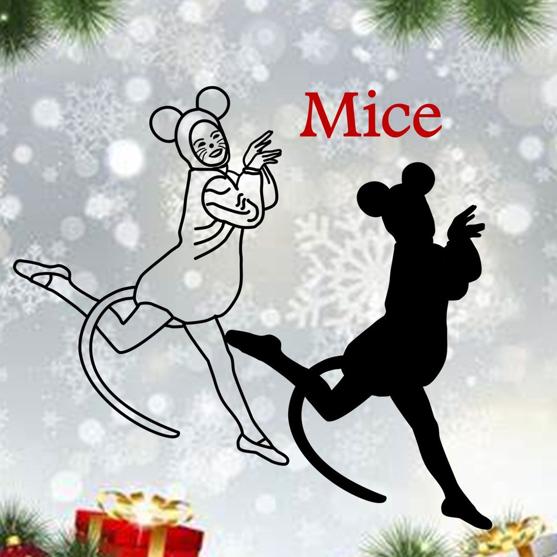 Rat King and Mice Dance Nutcracker Ballet Svgs and Clipart Etsy