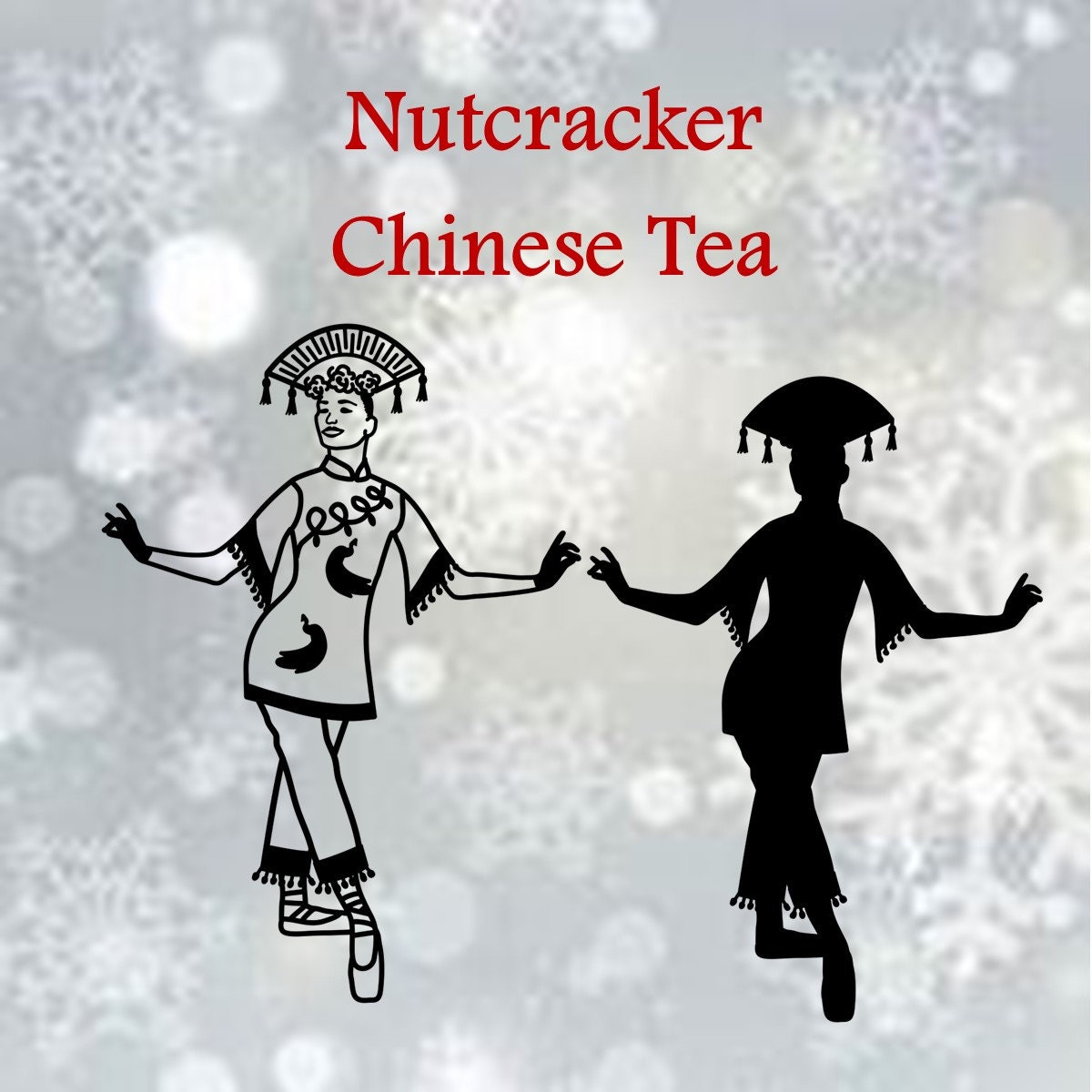 Nutcracker Chinese Tea Ballet SVG and Clipart. Highdef Etsy