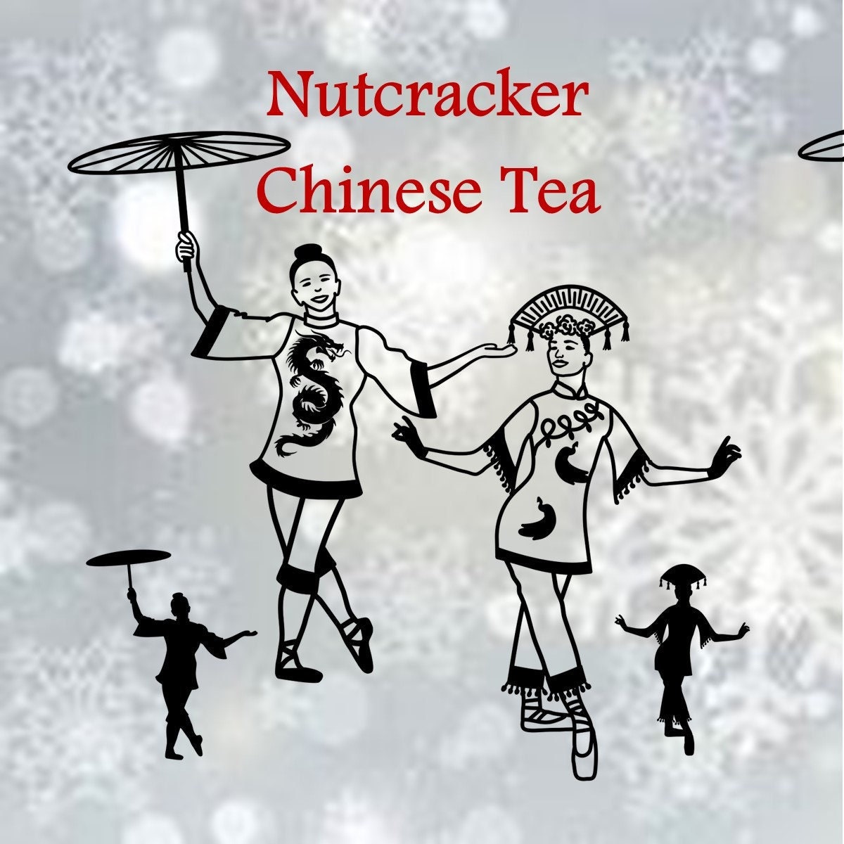 Nutcracker Chinese Tea Ballet SVG and Clipart. Highdef Etsy