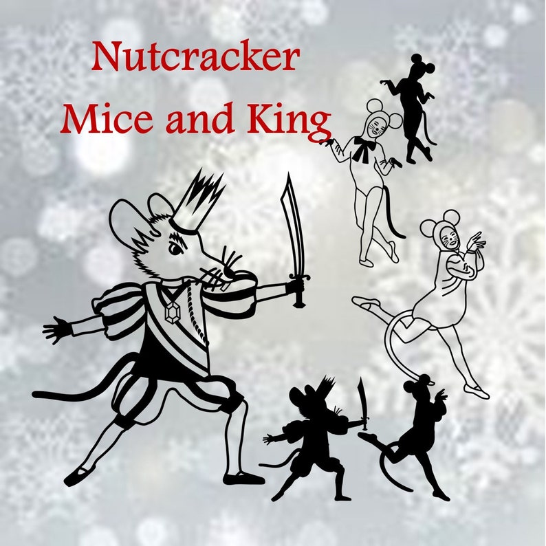 Rat King and Mice Dance Nutcracker Ballet Svgs and Clipart Etsy