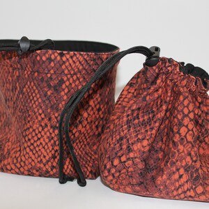 Reptilleder - Stand Up Bags für Würfel, Karten, Schmuck, Geschenke