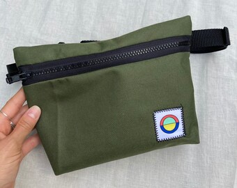 Essential Fanny Pouch - Low Profile Minimalist Fanny Pack for On the Go with Durable Zipper and Key Clip, Handmade in RVA