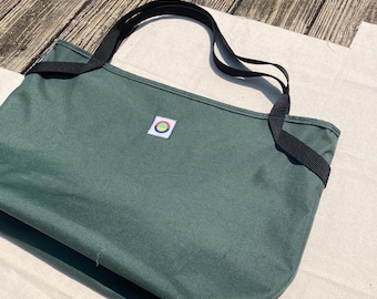Reusable Tote Bag - Large Multipurpose Bucket Bag Perfect for Grocery Shopping and School, Handmade in RVA
