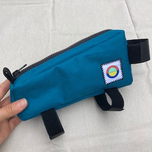 Top Tube Bag - Accessible Cycling Bag for Mid-Ride Essentials, Durable Zipper, Water Resistant, Color Options, Handmade in RVA