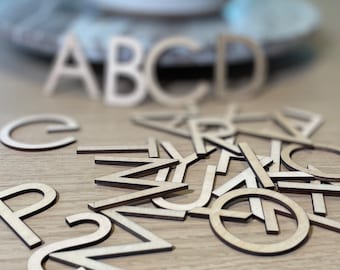 Letters of the Alphabet for Crafting, Sign Making, Toddler Entertainment - All Capital Letters, Choose Letter Height