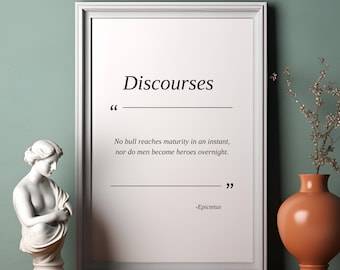 Epictetus Quote Print: poster stoïcijnse filosofie (digitale download)