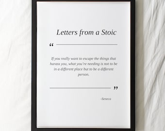 Seneca Quote Print: stoïcijnse filosofiekunst (digitale download)