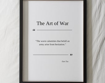 Sun Tzu Wall Art Etsy France