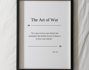 Sun Tzu Quote Etsy Sun Tzu Quote Etsy