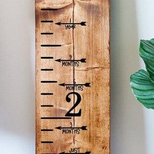 Height Markers for Growth Chart Rulers (Vinyl, Black or White)