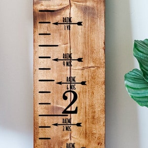 Customizable Height Markers for Growth Chart Rulers (Vinyl, Black or White)