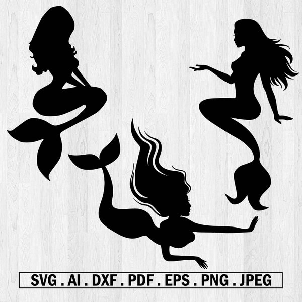 Mermaid SVG / Mermaid Monogram / Cute Mermaid Svg / Sea Beach SVG / Cricut, Silhouette Cut Files, SVG, Eps png dxf, cameo