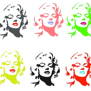 Marilyn Monroe SVG cut files, printable vector clip arts, Marilyn Monroe shirt print, Marilyn Monroe bundle png, Jpg, Pdf, Ai, DXF, Eps