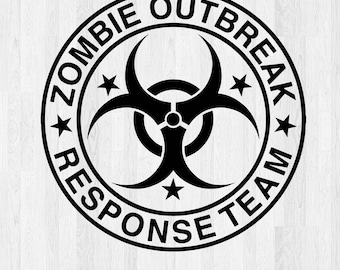 Zombie Outbreak Response Team - Svg Eps Png Dxf Cricut Cameo Logo Silhouette Print T Shirt Clipart Cutting Laser Cut Cnc
