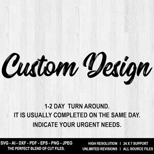 Custom Graphic Design Service: SVG Cut File