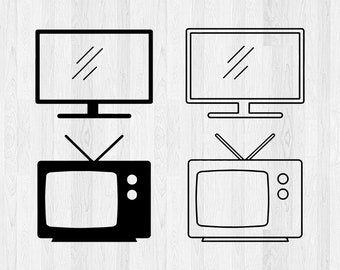 TV, Television, Electronics, Clip Art, Clipart, Design, Svg Files, Png Files, Eps, Dxf, Pdf Files, Silhouette, Cricut, Cut File, Tv Show svg