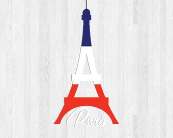 Paris Eiffel Tower SVG Cut File | France Shirt Design (Digital Download)