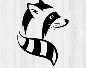 Raccoon Face SVG | Decal, Sticker, & Shirt Design (Digital Download)