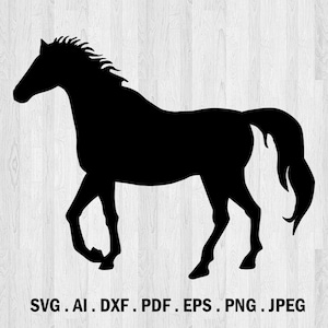 Laufendes Pferd Silhouette, Pferd Tier Schneidedateien, Cricut Datei, SVG, Vektor-Datei, Pferd Design SVG - Pferd Vektor Tiere svg Pferd