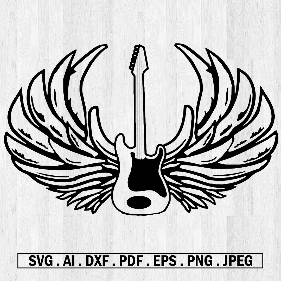 Rock N Roll PNG, Rock and Roll Sublimation Design, Rock Guitar, Music, Electric Guitar, Digital ...