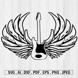 Rock n Roll PNG, Rock and Roll Sublimation Design, Rock Guitar, Music, Electric Guitar, Digital Download, Clipart, templates, Print shirt