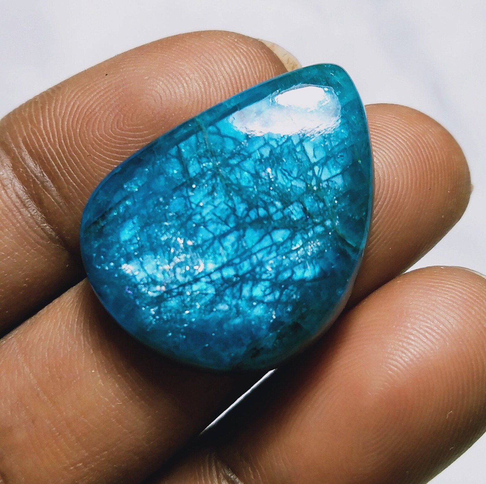 Pierre semiprécieuse Pierre Apatite pierre gemme bleue Etsy Pierre semiprécieuse Pierre Apatite pierre gemme bleue Etsy