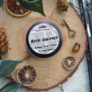 Bougie de soja inspirée de Rick Grimes