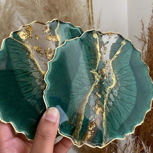 Wooden Coasters Resin Epoxy Coasters Square Coasters With Etsy UK