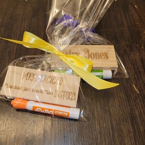 Personalized Teacher Dry Eraser - &quot;You Inspire&quot; - Custom Name - Gift for Teacher - Inspirational Quote - Classroom Decor
